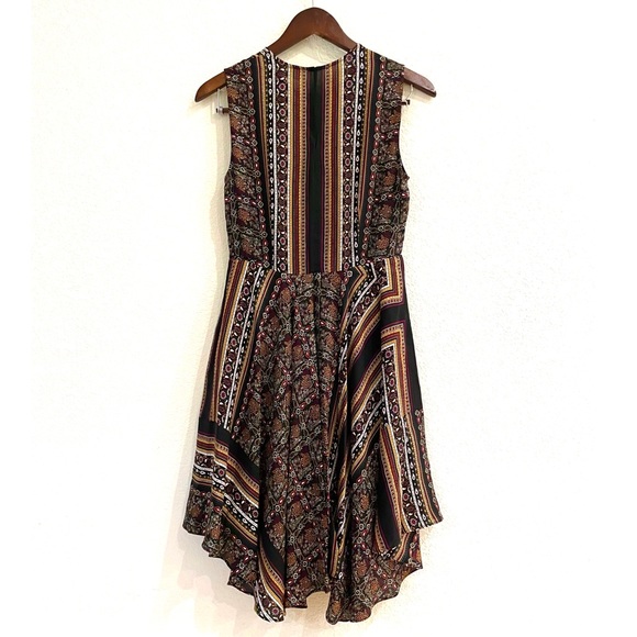 NEW A.L.C. Silk-Crepe Scarf Print Sleeveless Dress Size 2 - Picture 7 of 11